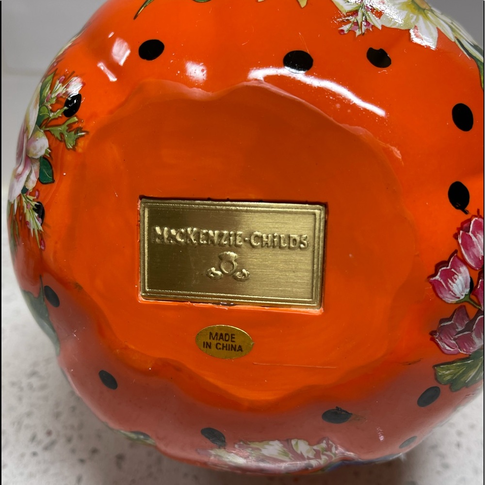 Mackenzie-Childs Flower Market Pumpkin Small - Picture 10 of 10